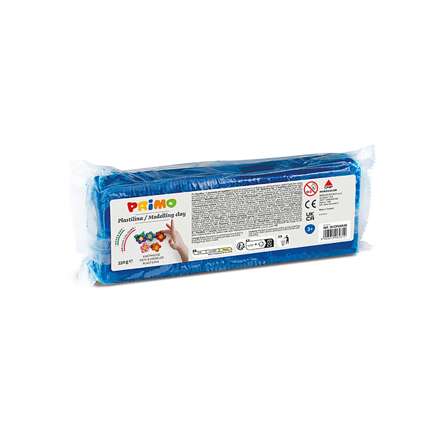 Plastilina Primo – Panetto 550 gr – Colore Blu - Paste per modellare