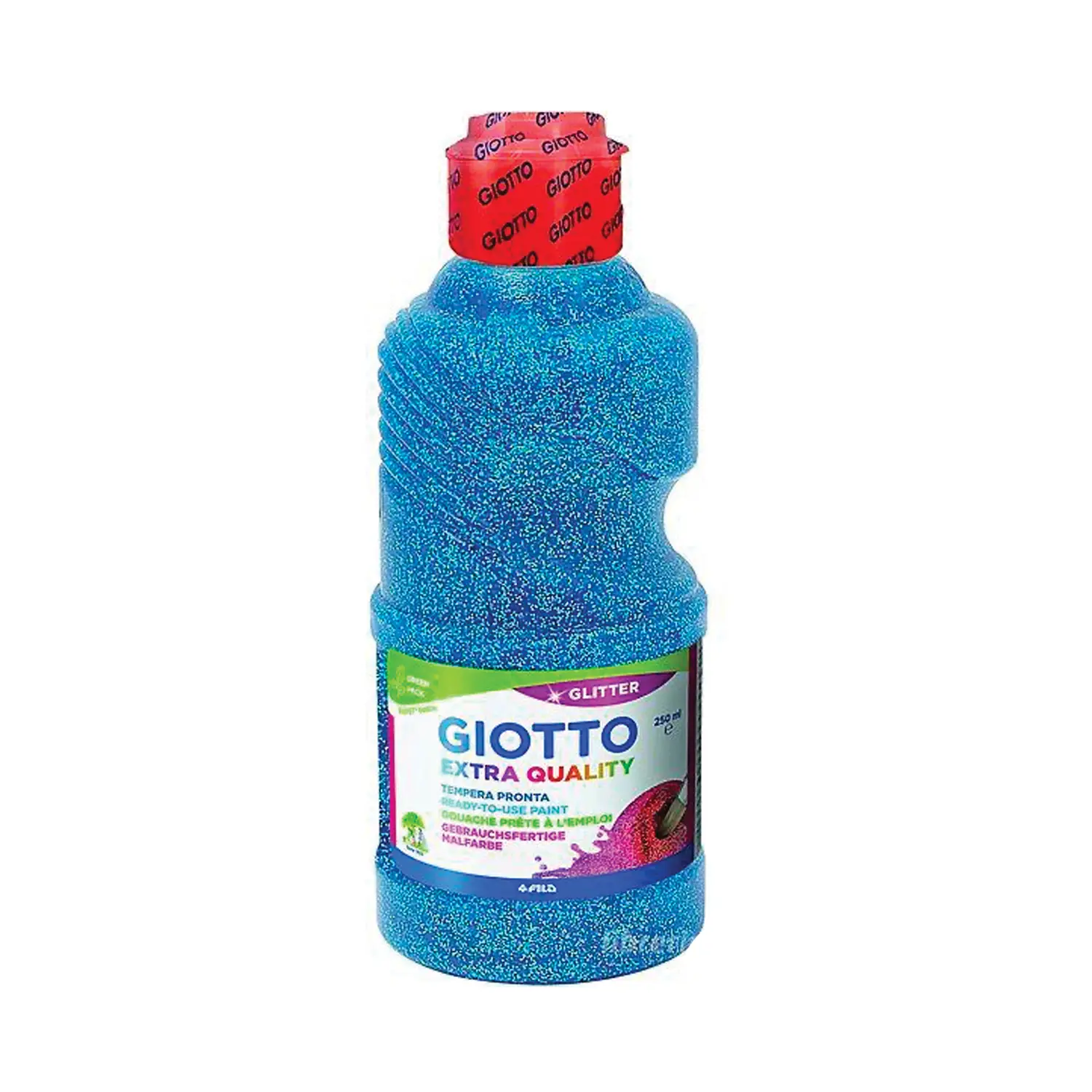 Tempera Glitter Giotto - Blu - Flacone 250 ml - Tempere