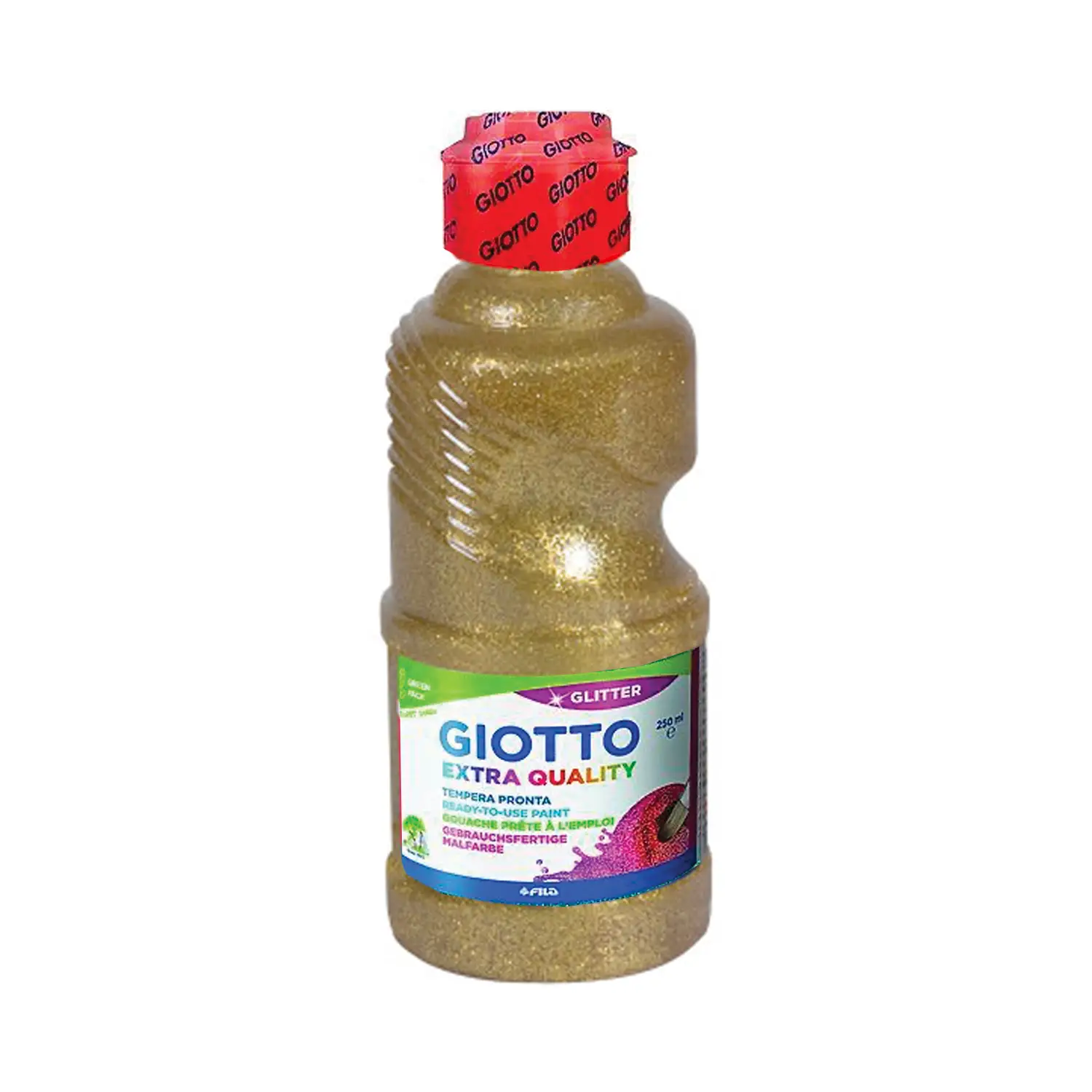 Tempera Glitter Giotto - Oro - Flacone 250 ml - Tempere