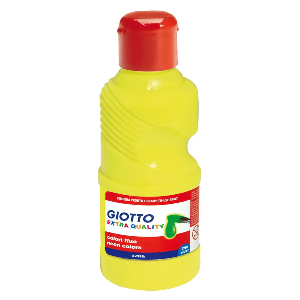 Tempera Fluo Giotto 250 ml - Giallo - Tempere