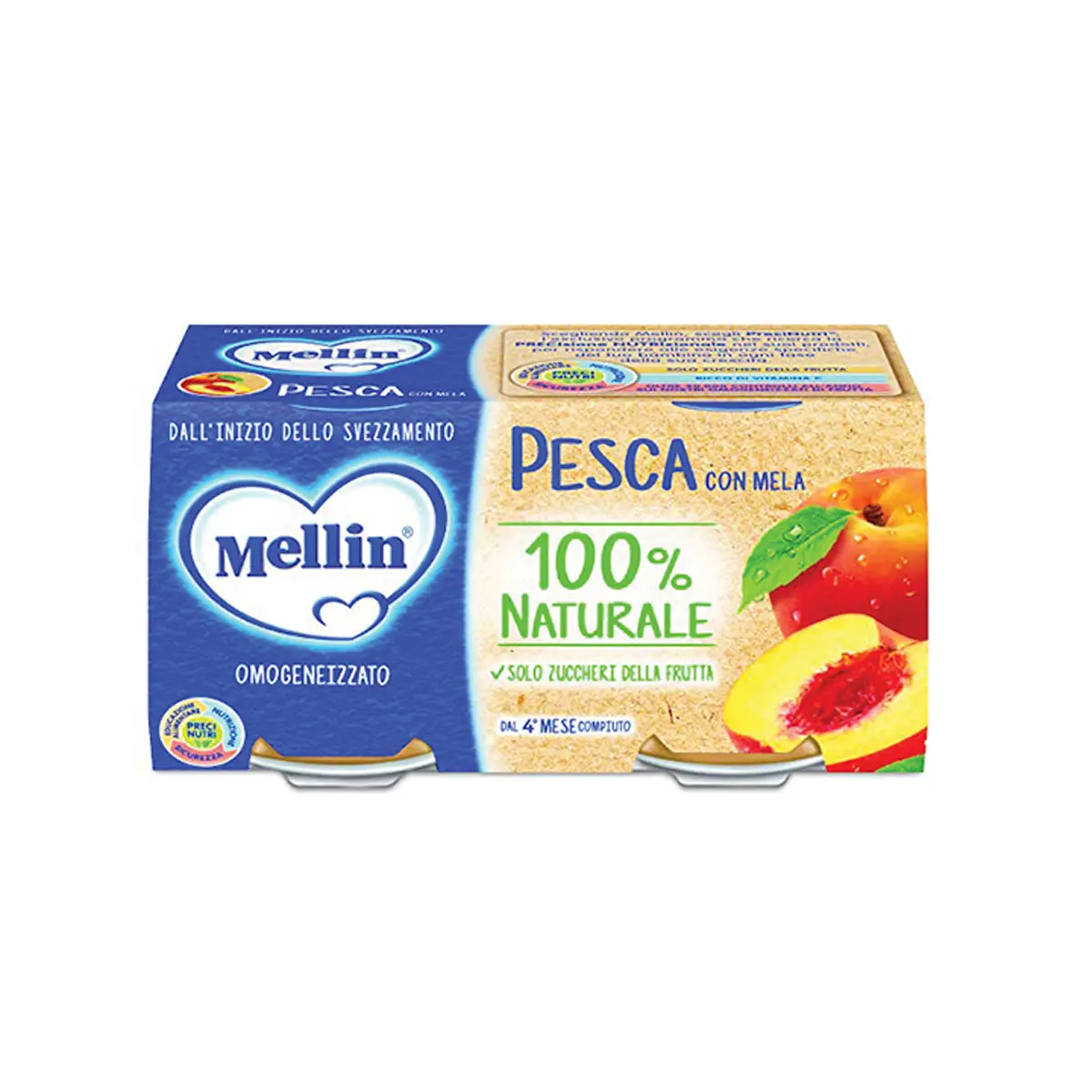Omogeneizzato Frutta gr.100x2 Pesca - omogeneizzati