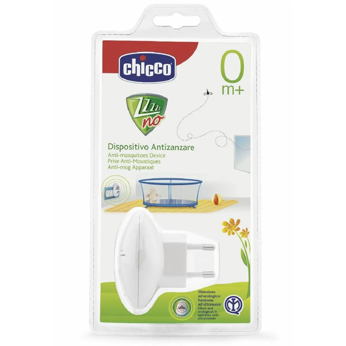 Dispositivo Anti-Zanzara a Ultrasuoni con Spina - Chicco - anti zanzare