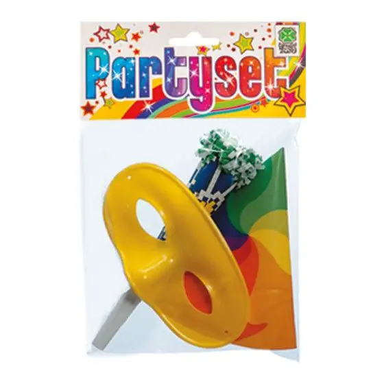 Party Set Cappello, Trombetta e Maschera – Accessori Festivi di Carnival Toys - accessori