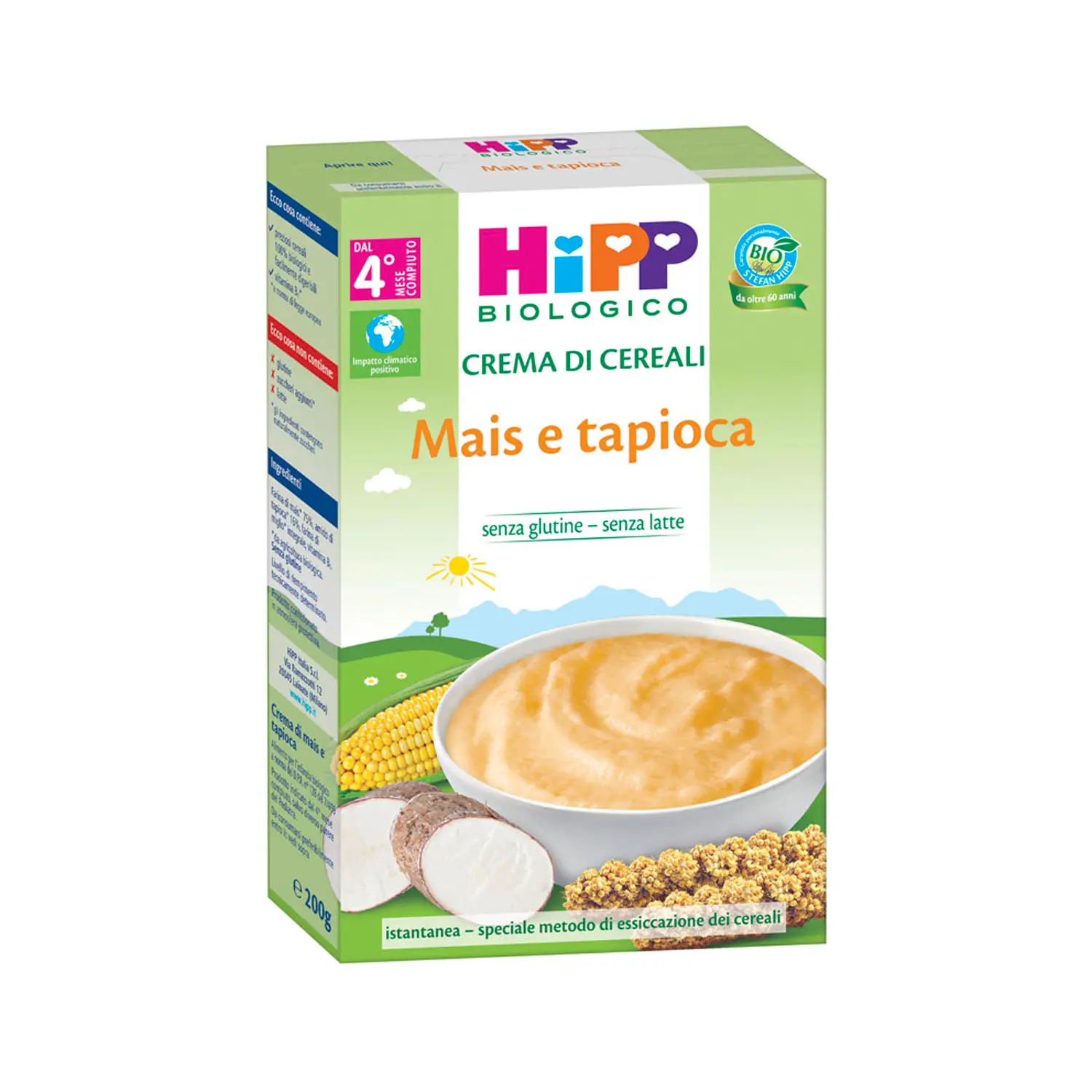 Crema Bio Hipp Mais e Tapioca – 100% Biologica e Senza Glutine - farine e creme