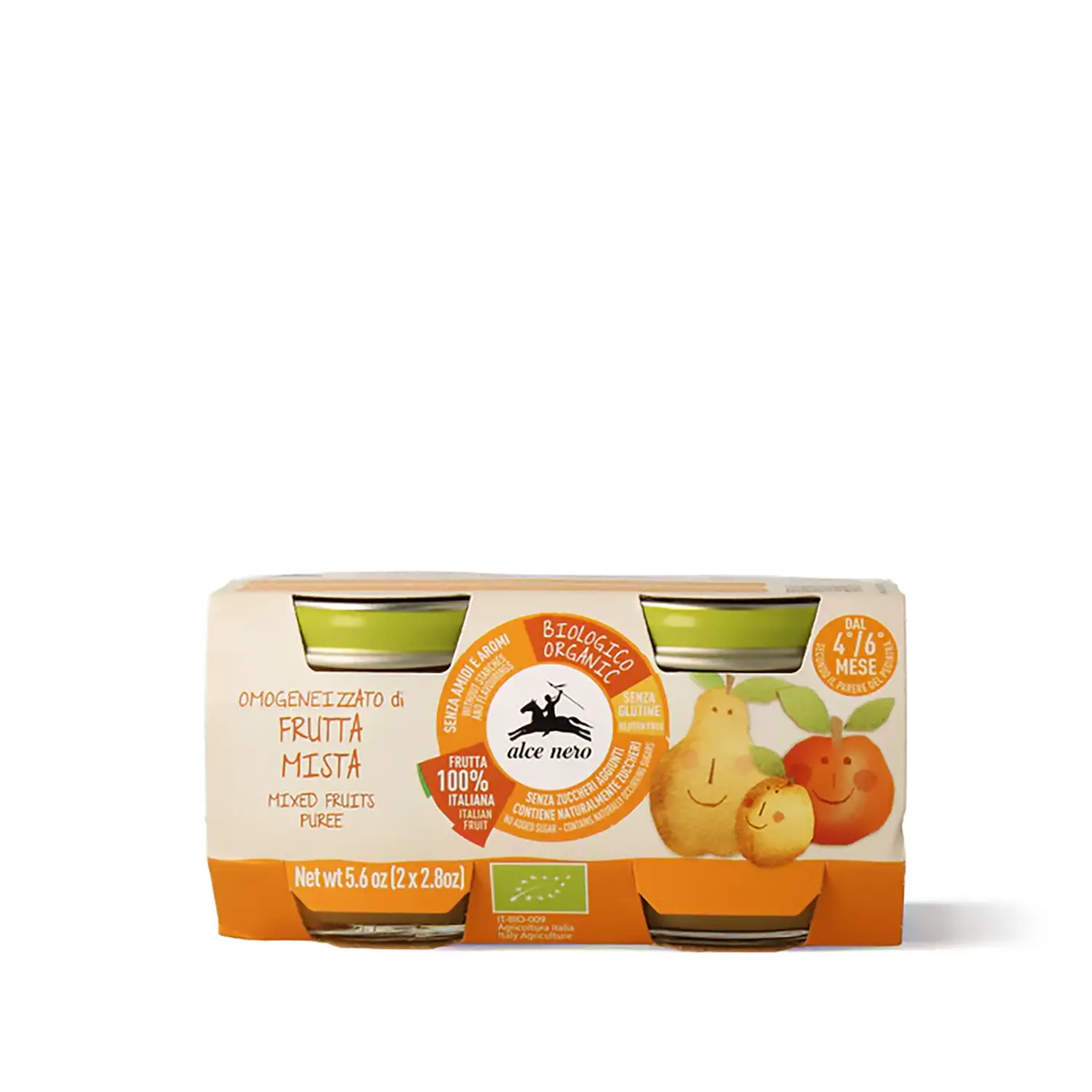 Alce Nero Omogeneizzato gr.80x2 Frutta Mista - omogeneizzati