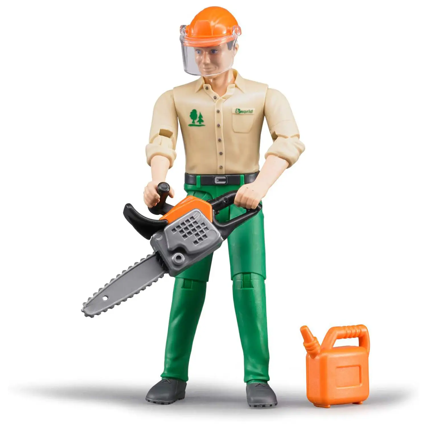 Bruder - Personaggio Lavoratore Forestale con Accessori - modellini