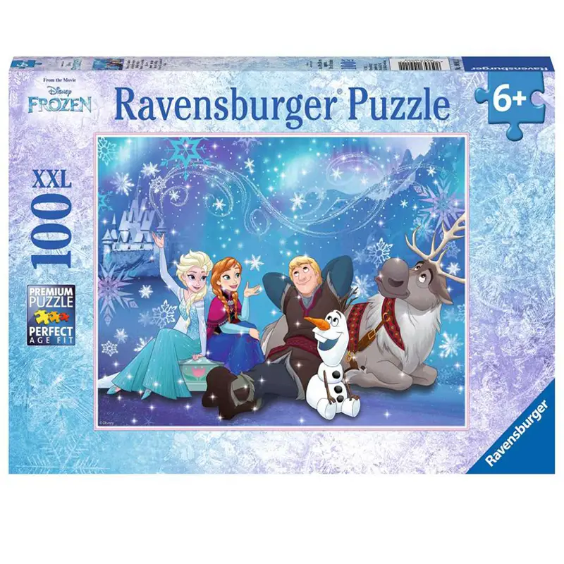 Puzzle 100 Pezzi XXL Frozen L'Incanto di Ghiaccio - Puzzle in cartone