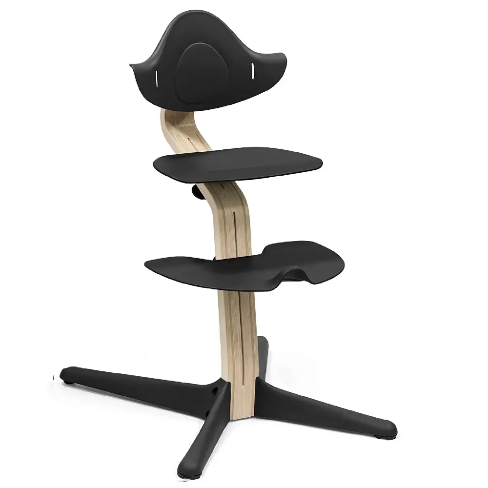 Stokke Sedia Nomi Black Faggio Naturale - seggioloni