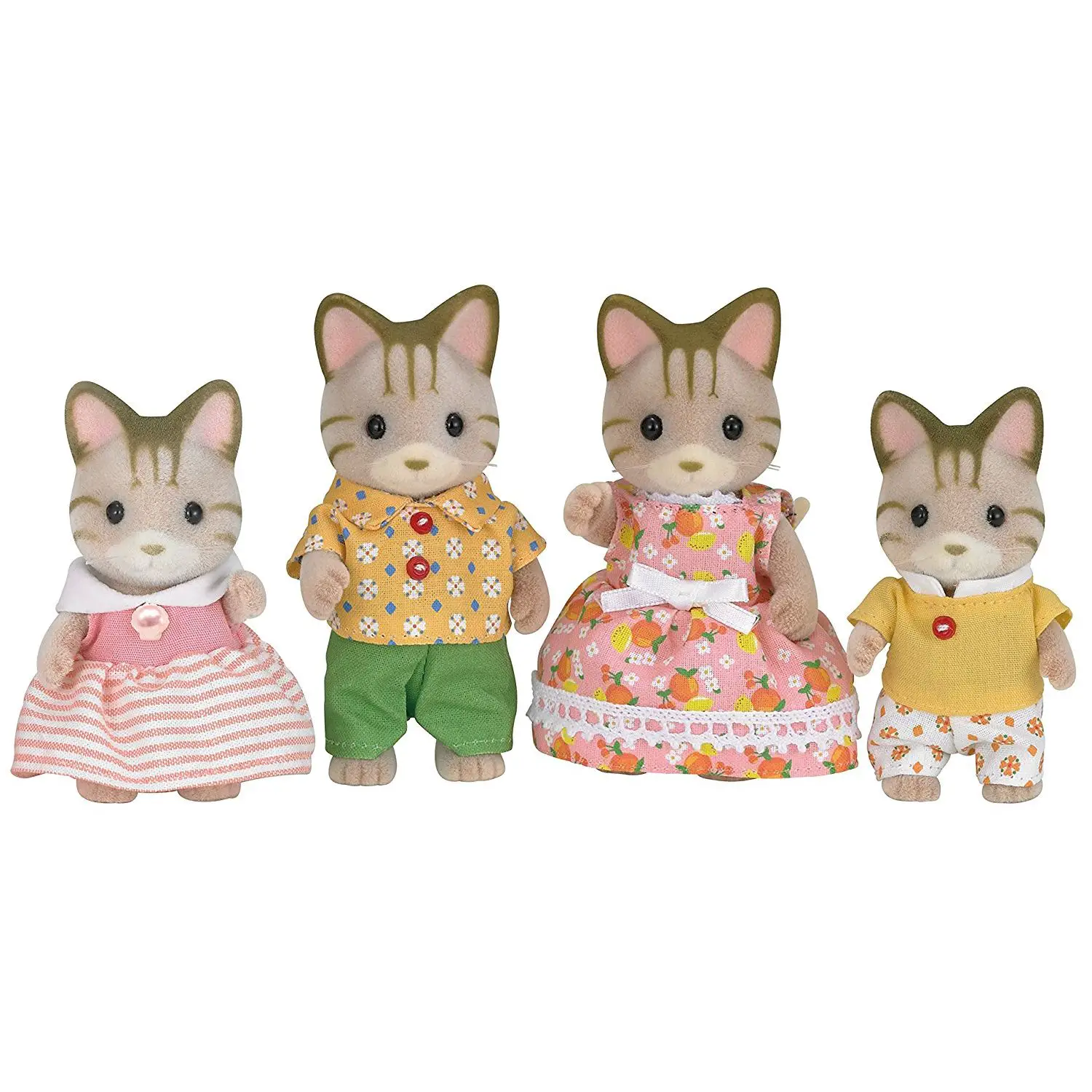 Famiglia di Gatti Striati Sylvanian Families - collezionabili bambina