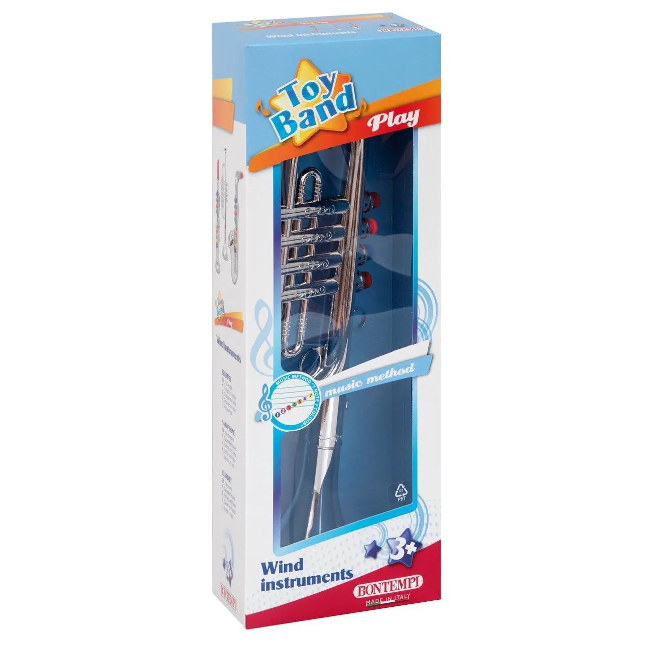 Tromba Bontempi a 4 Pistoni – Note Colorate per Bambini - musicali
