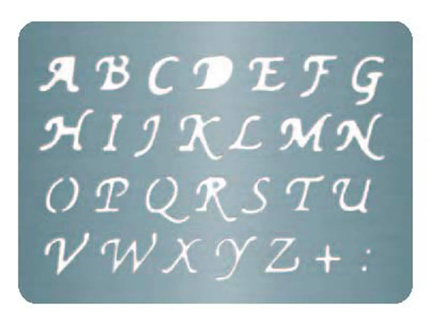 Mascherina Embossing Alfabeto Maiuscolo in Acciaio – Stencil con Lettere per Decorazioni - Embossing e fustelle