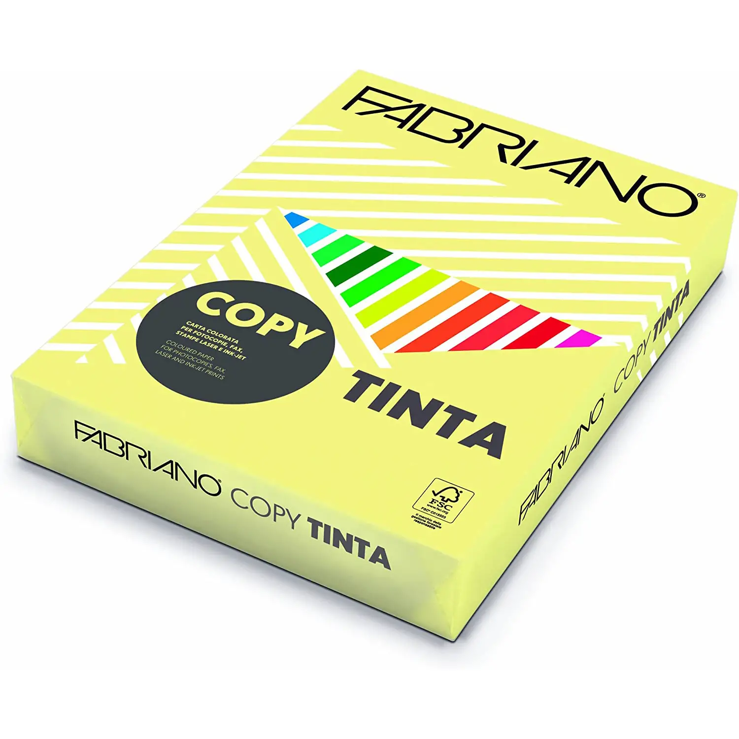 Carta per Fotocopie Copy Tinta 160 Fabriano A3 – Giallo Banana - Carta e cartoncino
