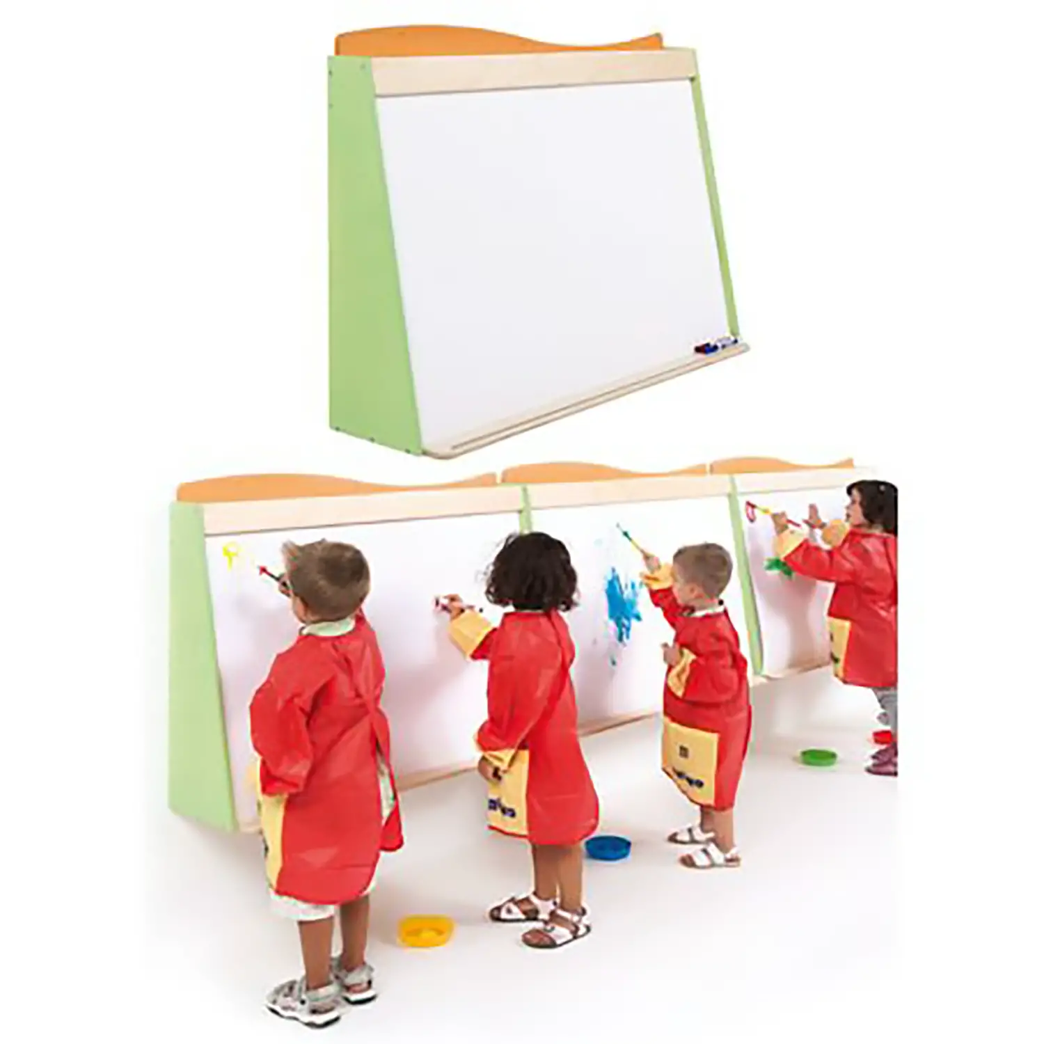 Lavagna Murale Atelier per Scuola Infanzia in Betulla Multistrato - L'angolo della pittura