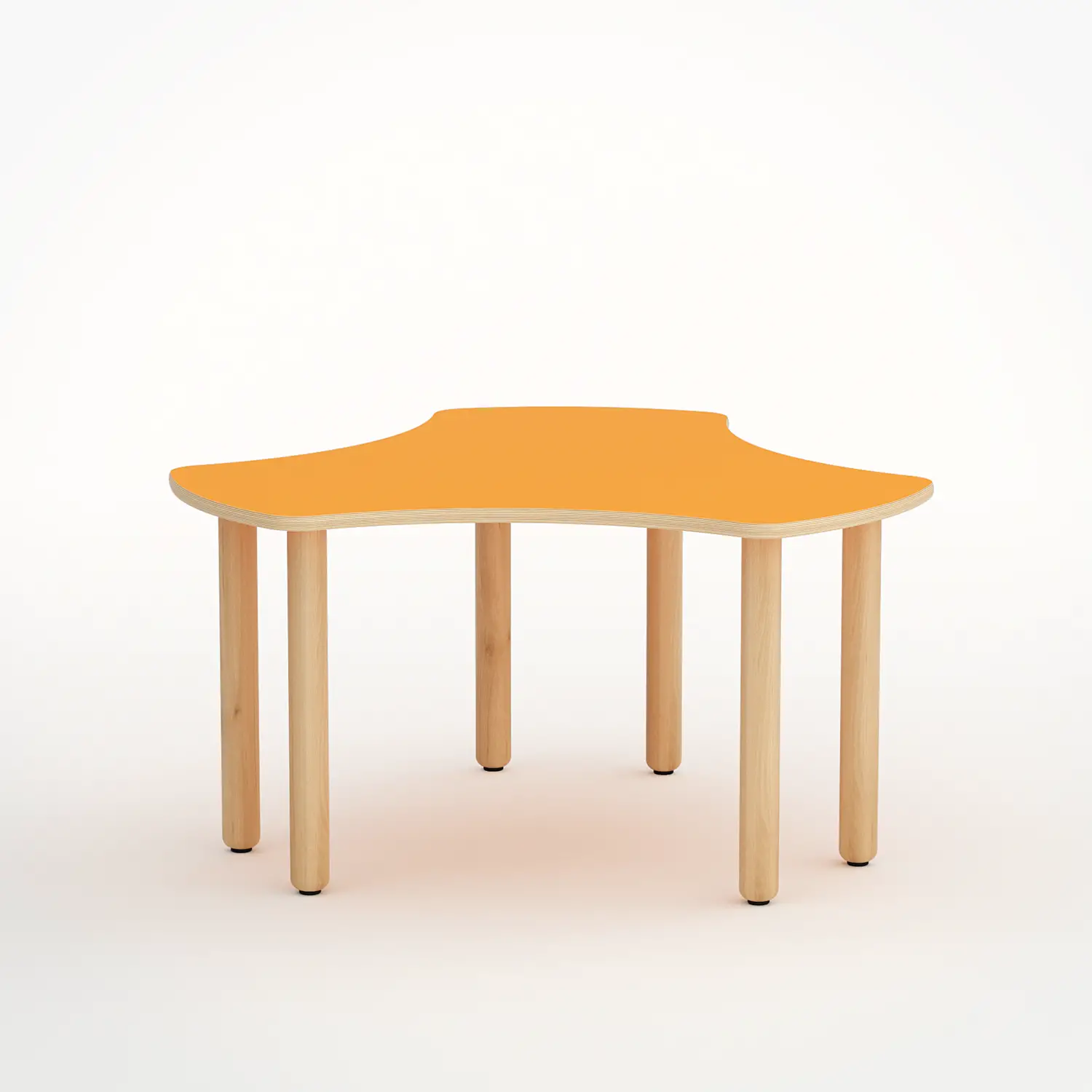 TAVOLO ONDA ESATONDO H 58 CM - MISURA 3 - ARANCIO - Cattedre e tavoli lavoro