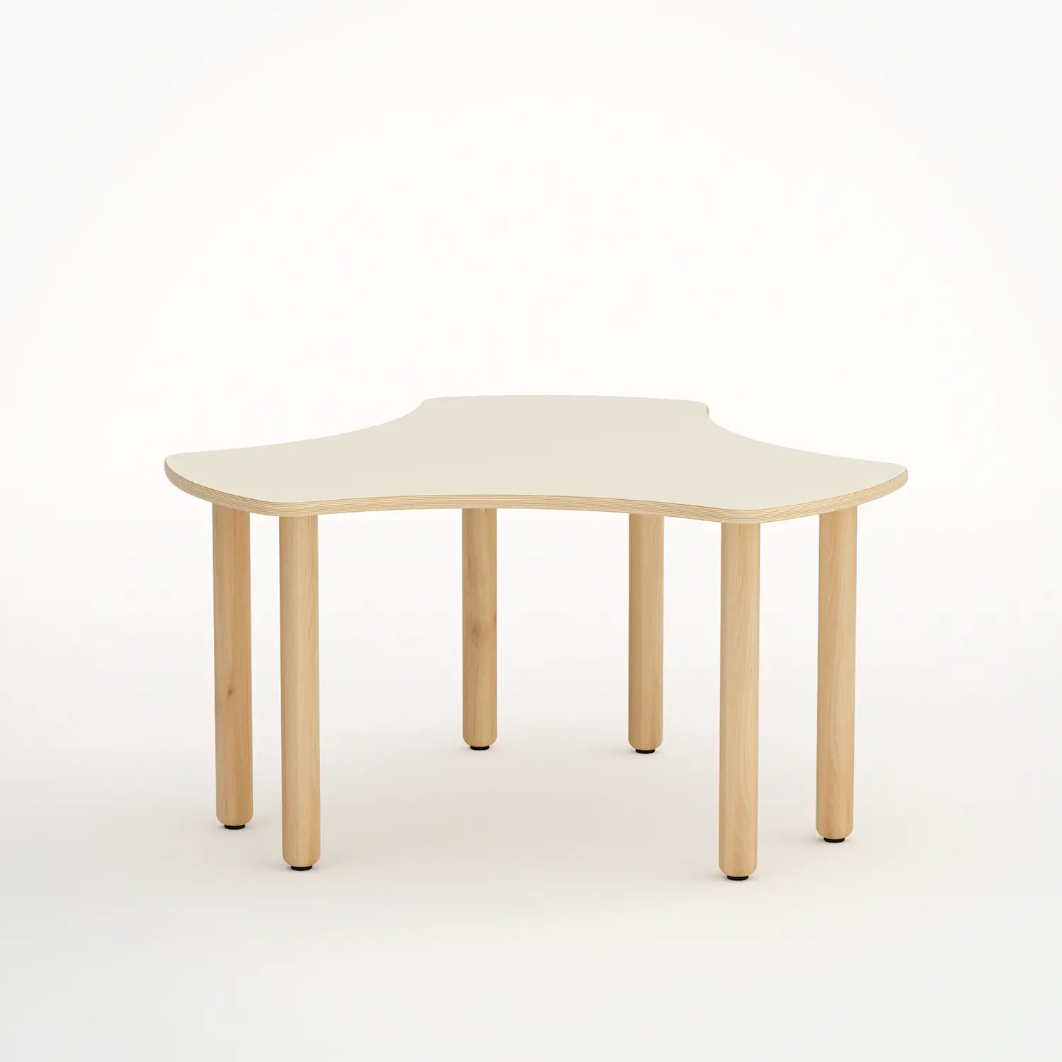TAVOLO ONDA ESATONDO - MISURA 3 - MAGNOLIA - Cattedre e tavoli lavoro