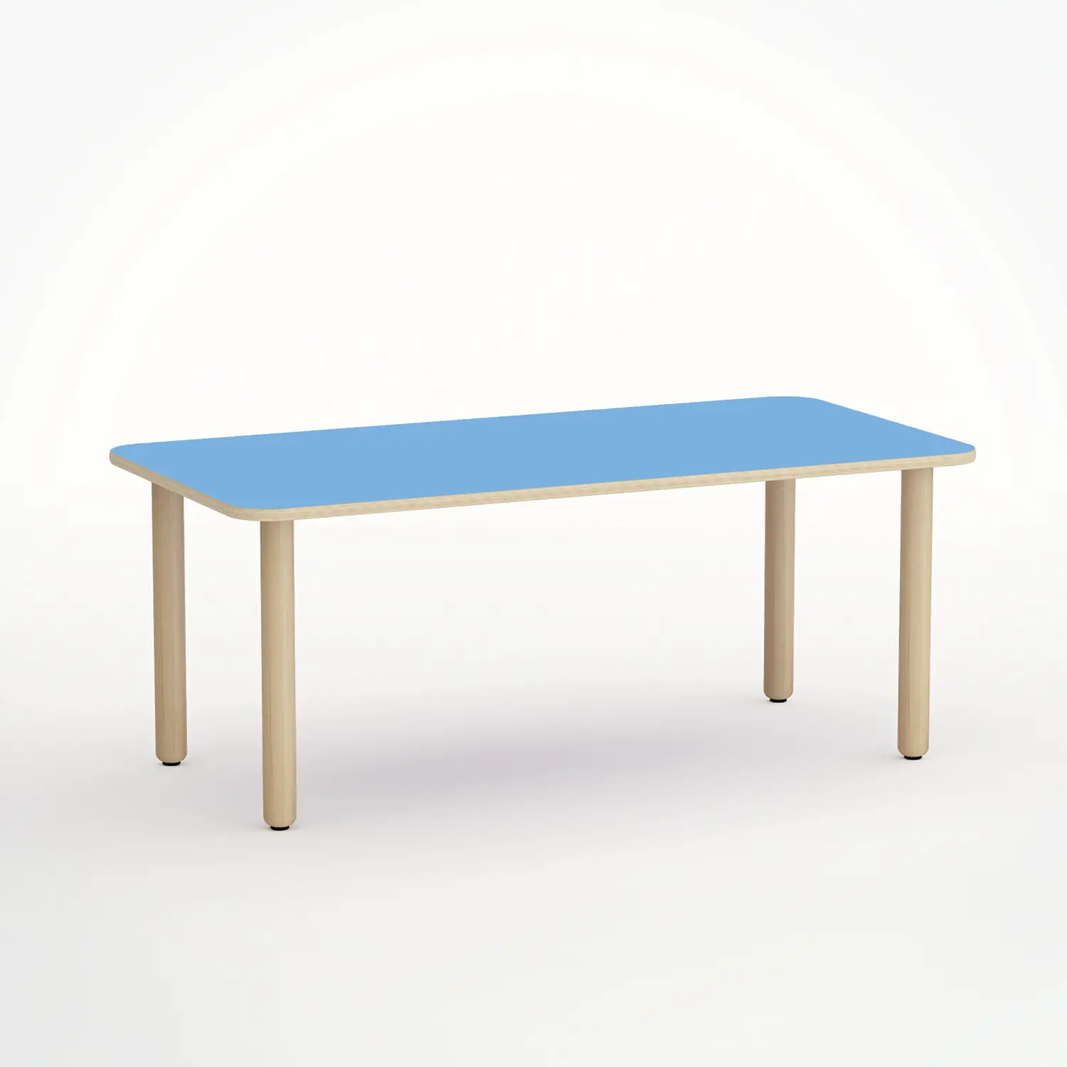 Tavolo Forma Rettangolare H 55 Cm - Misura 3 - Blu Orizzonte Per Scuola Primaria - Conforme CAM - Cattedre e tavoli lavoro