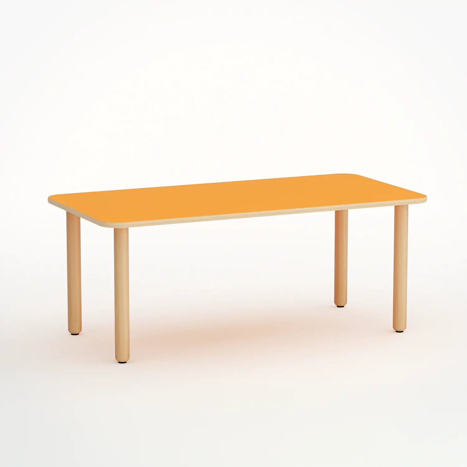 Tavolo Forma Rettangolare H 55 Cm - Misura 3 - Arancio Per Scuola Primaria - Conforme CAM - Cattedre e tavoli lavoro