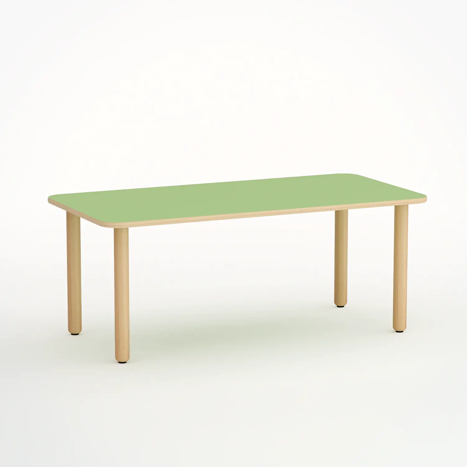 Tavolo Forma Rettangolare H 52 cm – Misura 2 - Verde - Conforme CAM - Tavoli e piani di lavoro