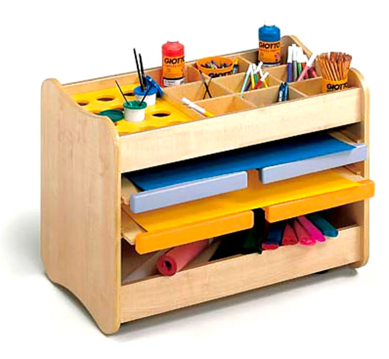 Carrello Attività Onda Basic per Asilo Nido e Scuola Infanzia - Conforme CAM - Carrelli