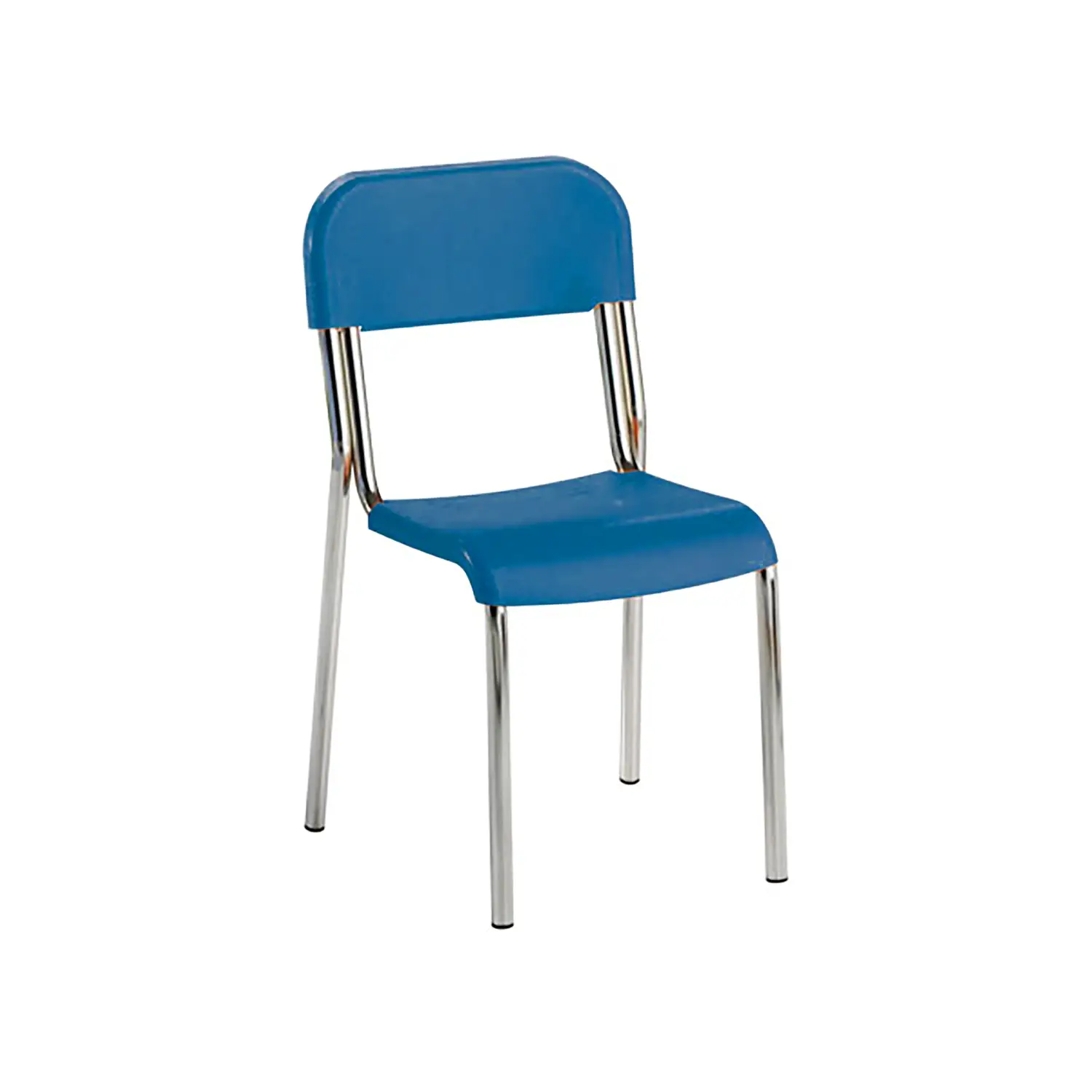 Sedia Scuola Sara - Misura 4 - Blu - Sedie Impilabili Ergonomiche - Sedie in plastica