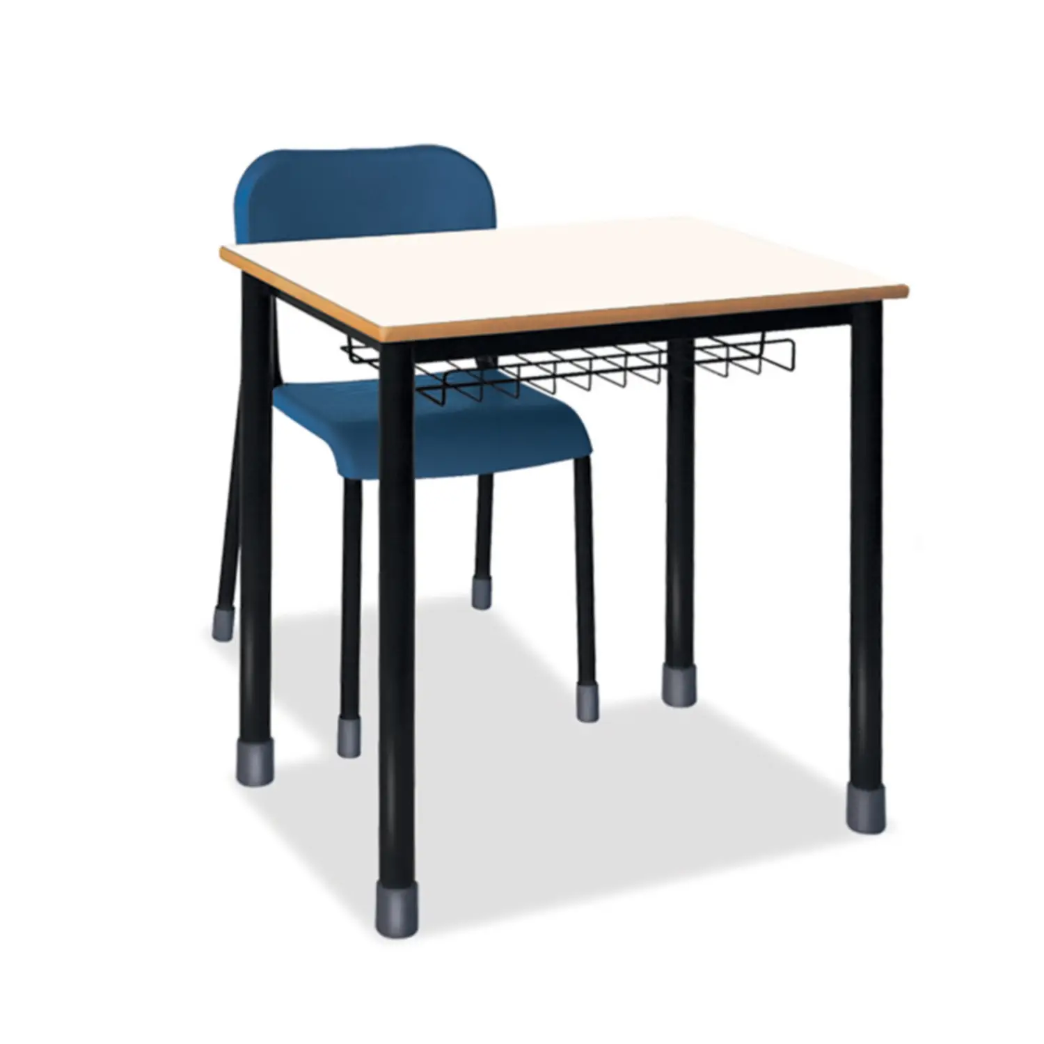Banco Monoposto 600 - Sottopiano In Griglia H 76 Cm. Per Ambienti Scolastici - Conforme CAM - Arredo scuola dell'obbligo