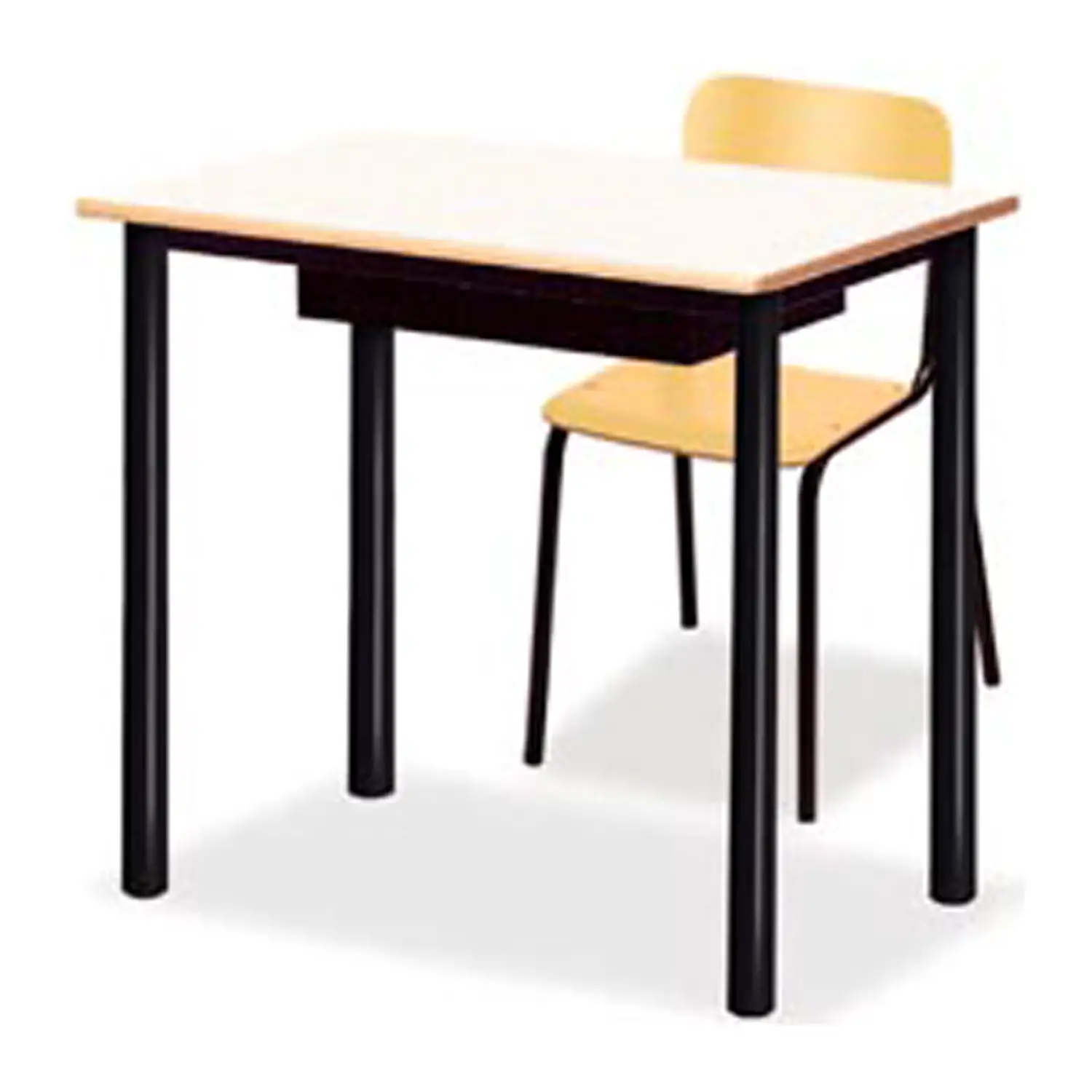 Banco Monoposto 600 - Sottopiano In Lamiera H 76 Cm. Per Ambienti Scolastici. - Conforme CAM - Arredo scuola dell'obbligo