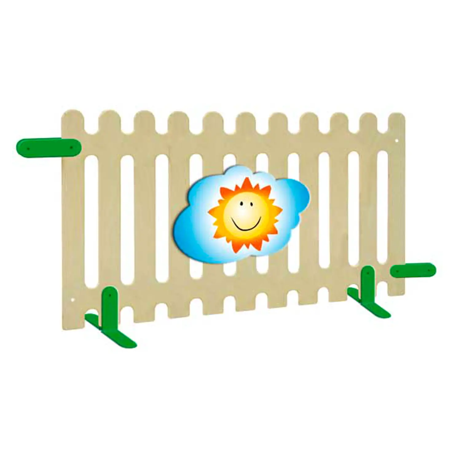 Divisorio per Asilo Nido e Infanzia Staccionata con Decoro Sole - Divisori e staccionate