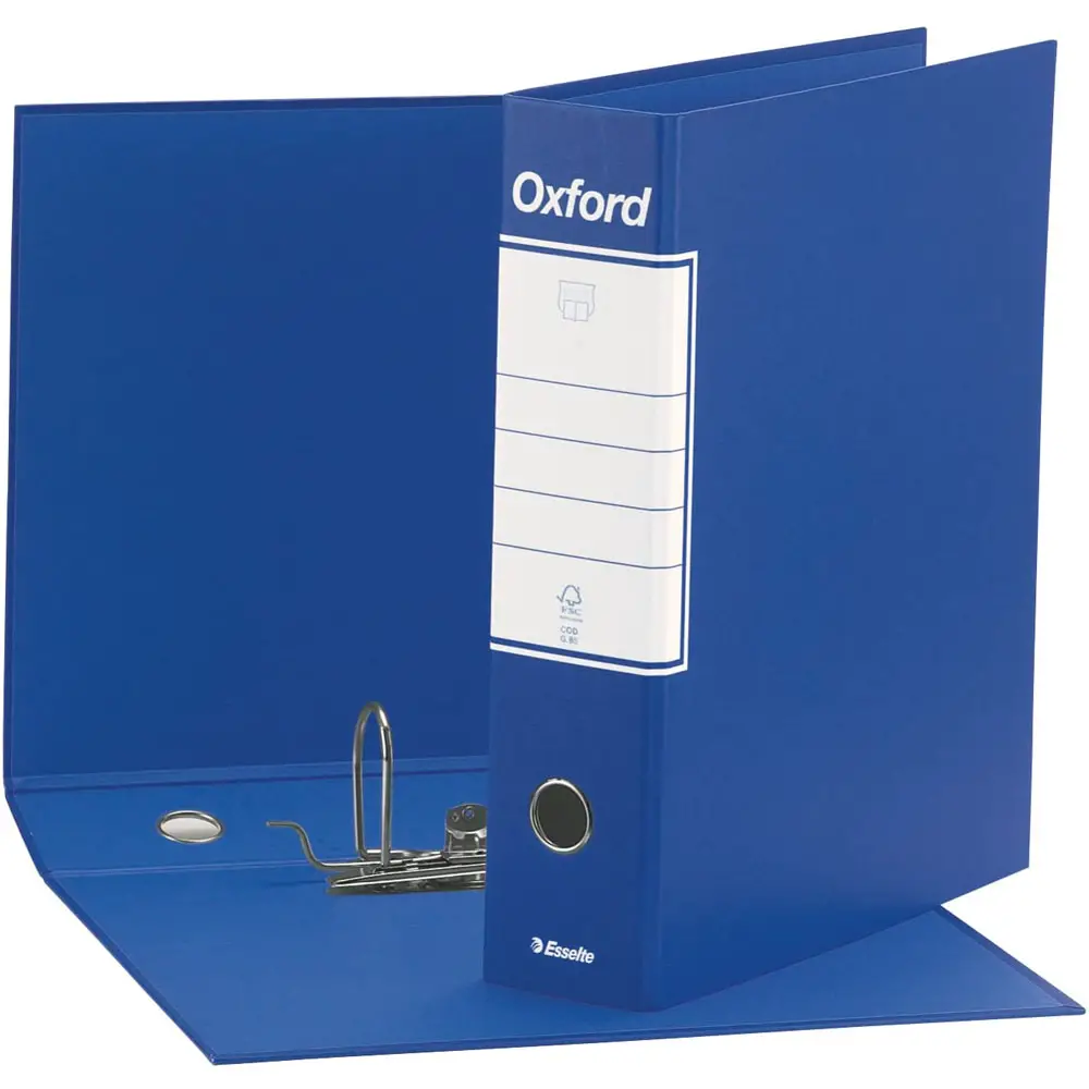 Raccoglitore a Leva Oxford Commerciale 23x30 Dorso 8 cm. Blu - Archiviazione