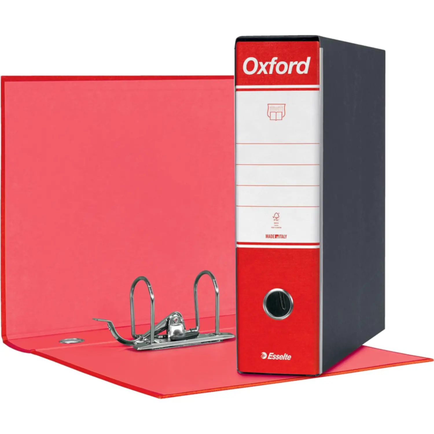 Raccoglitore a Leva Oxford Commerciale 23x30 Dorso 8 cm. Rosso - Archiviazione