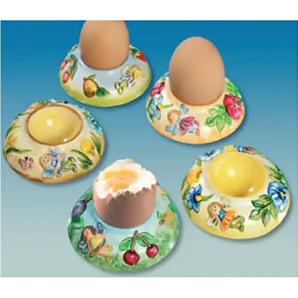 Stampo per Colata – Portauova 3 Soggetti 9,5 cm per Ceramica, Cera, Sapone e Dolci - Paste per modellare