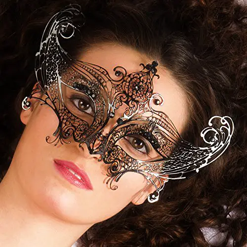 Maschera Nera in Metallo - accessori