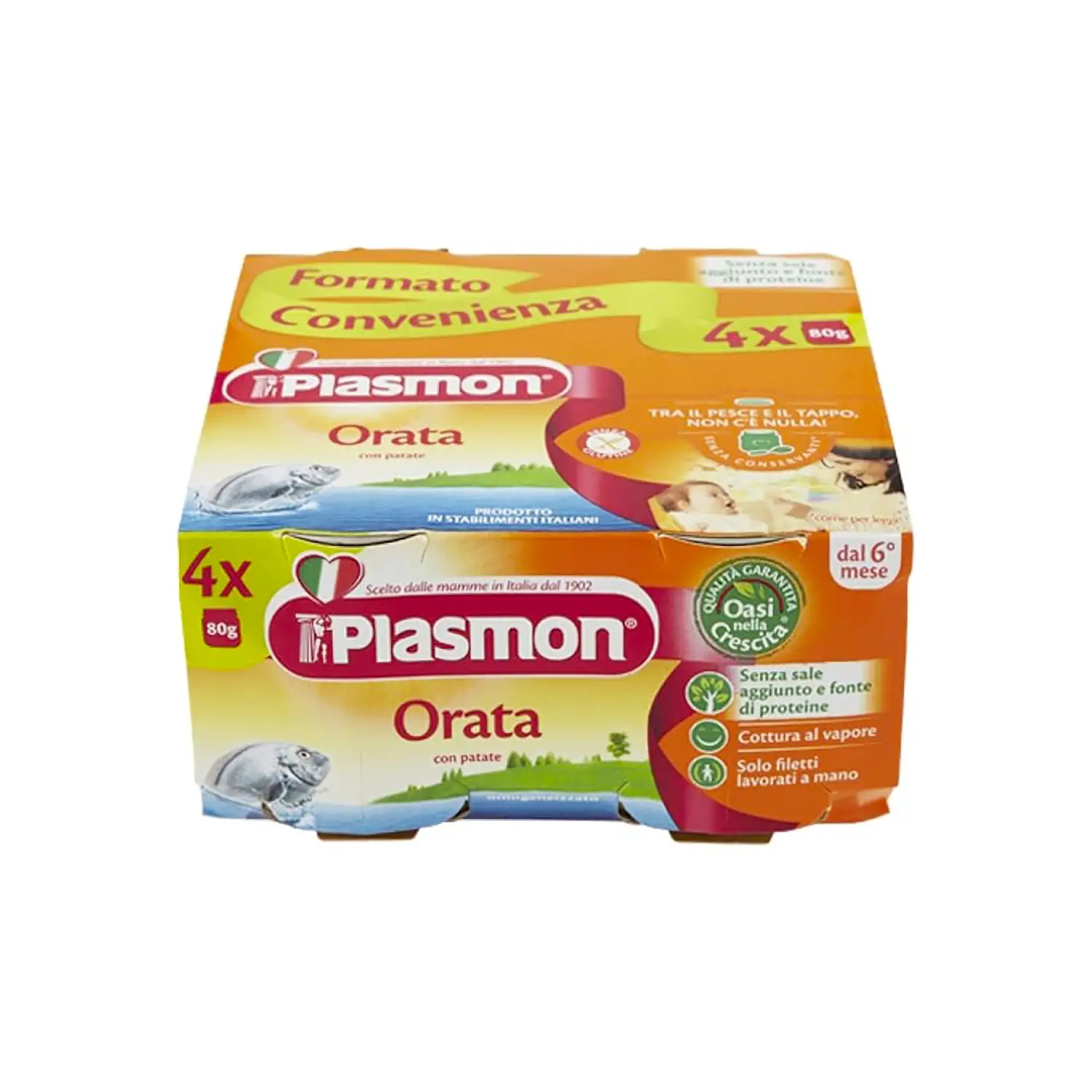 Omogeneizzato Pesce 4x80 gr. Orata con Patate - omogeneizzati
