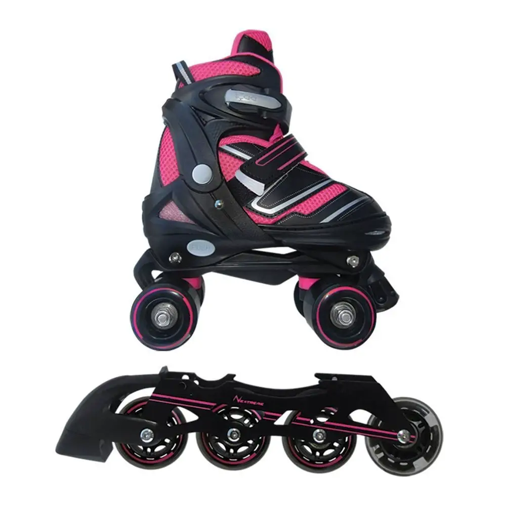 Nextreme Pattini Convertibili 2in1 Reverse Fucsia Taglia S 30/34 – Doppio Divertimento su Rotelle - pattini