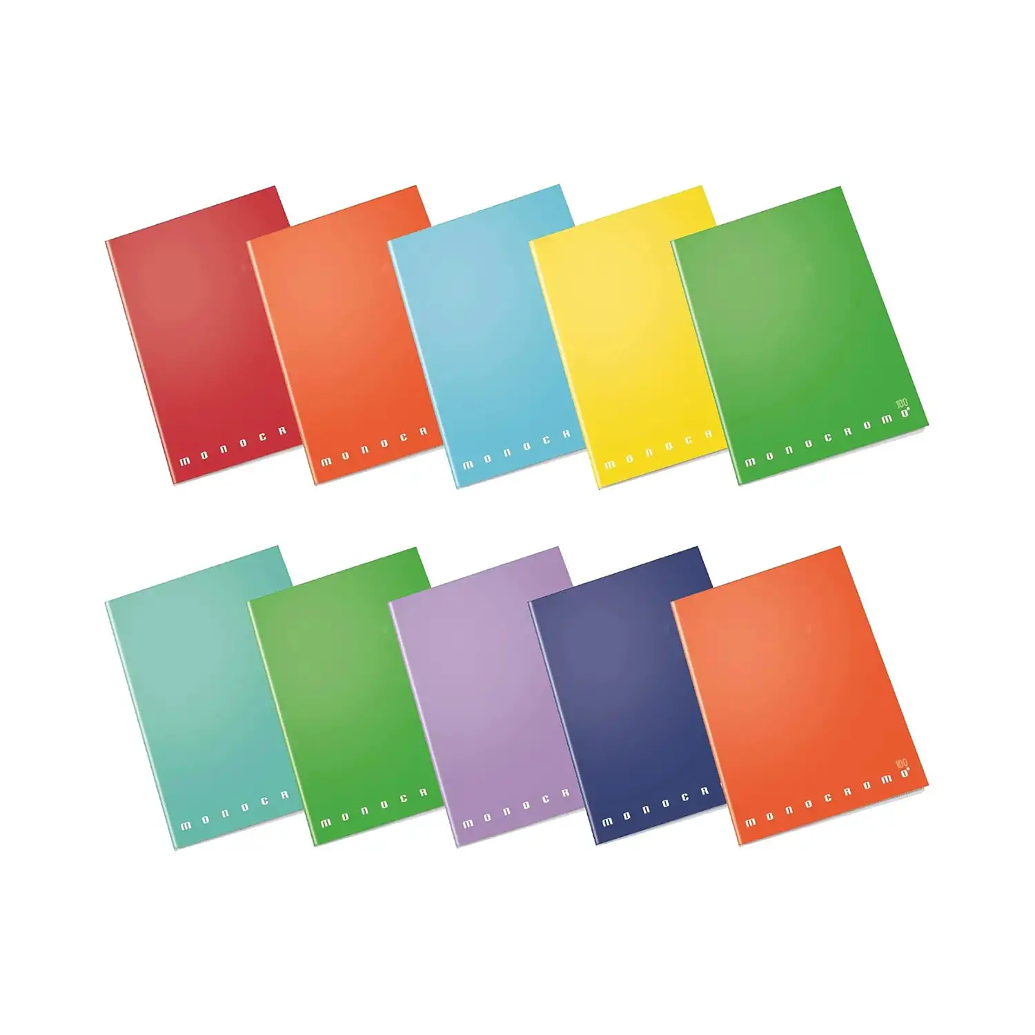 Quaderno Maxi Monocromo 38 Fogli - 100g/m² - Quadretto 10 mm - Cancelleria varia
