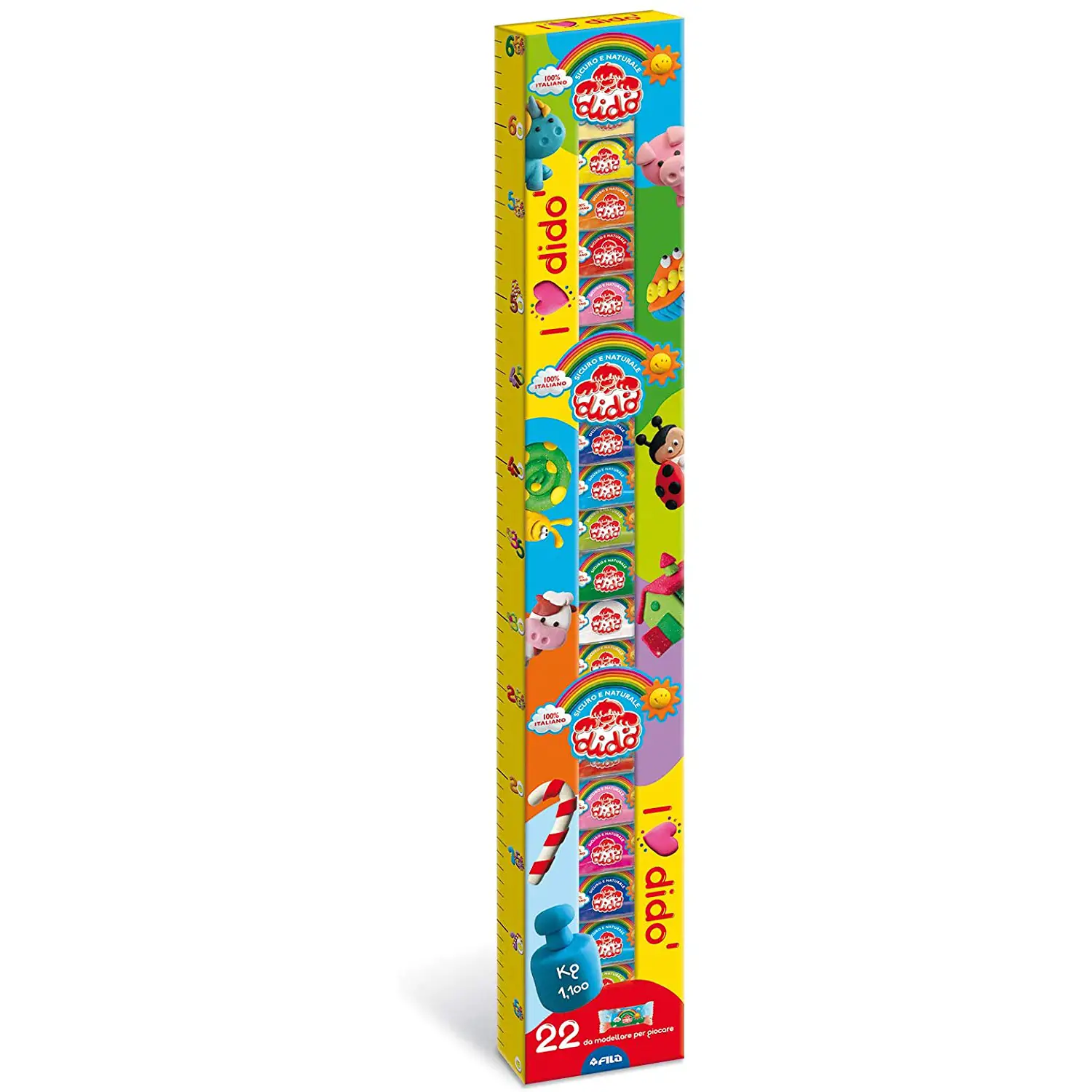 Pasta Didò Infinity – 22 Pezzi in 22 Colori (1,1 kg) - Paste per modellare
