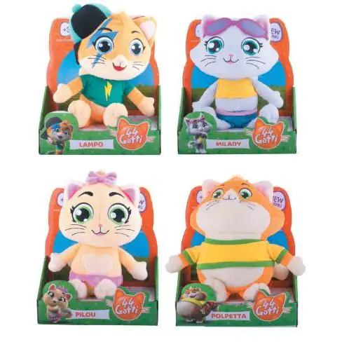 44 Gatti – Peluche con Suoni (Assortiti) - peluches 0/36 mesi