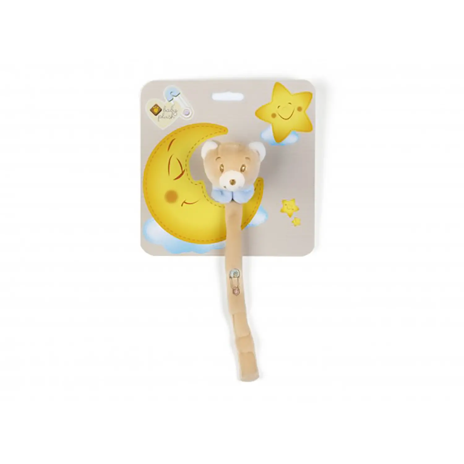 Babycare Orsetto Salvaciuccio 8 cm – Portasucchiotto Morbido e Divertente - Primi giochi