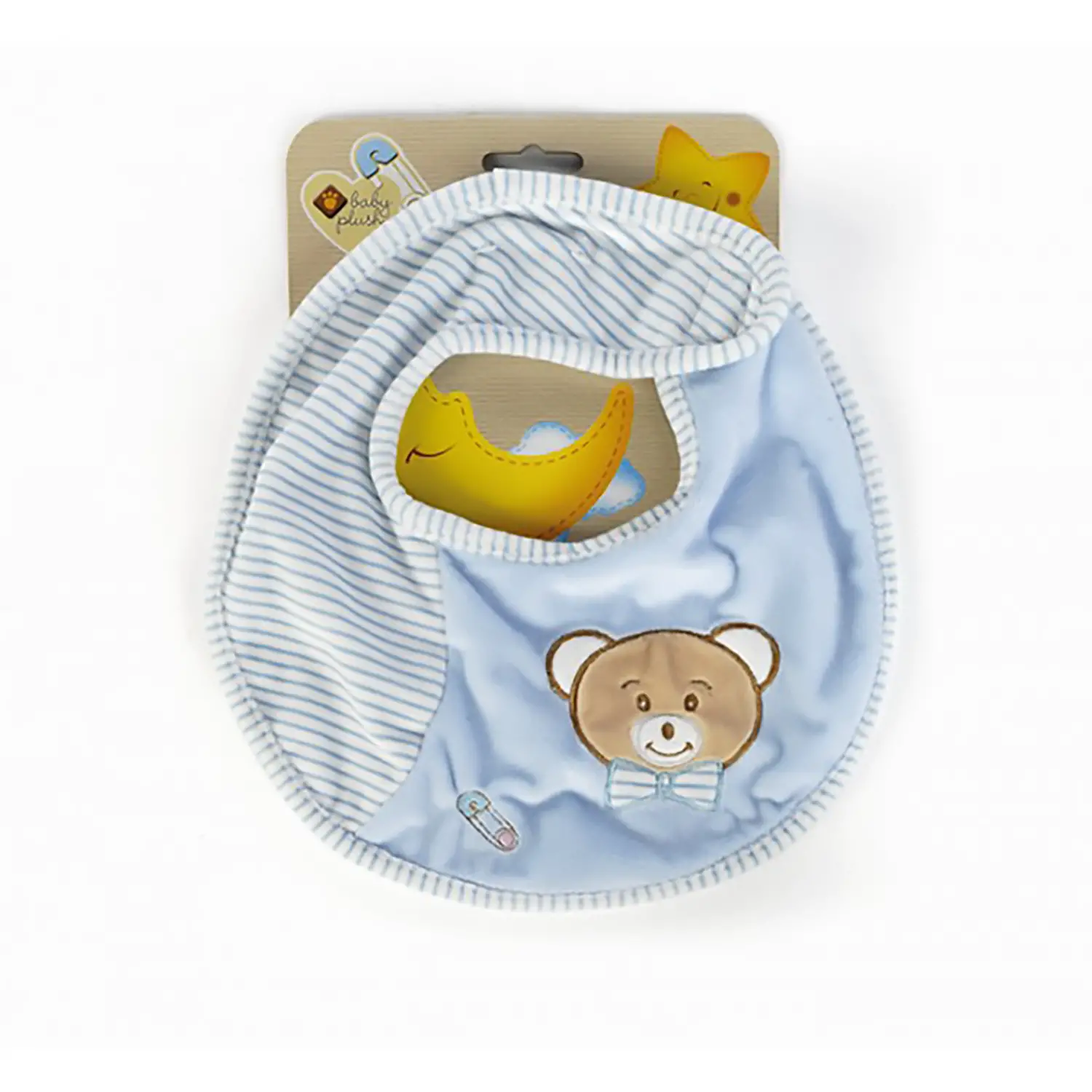 Babycare Orsetto Bavaglino 27 cm – Morbido Compagno per le Prime Pappe - Primi giochi