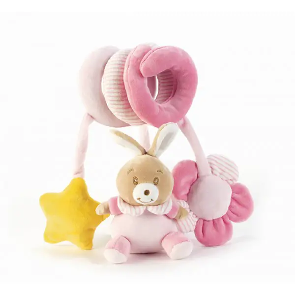 Babycare Coniglietta Spirale Giocagiò 32 cm - Gioco Sensoriale Interattivo - Primi giochi