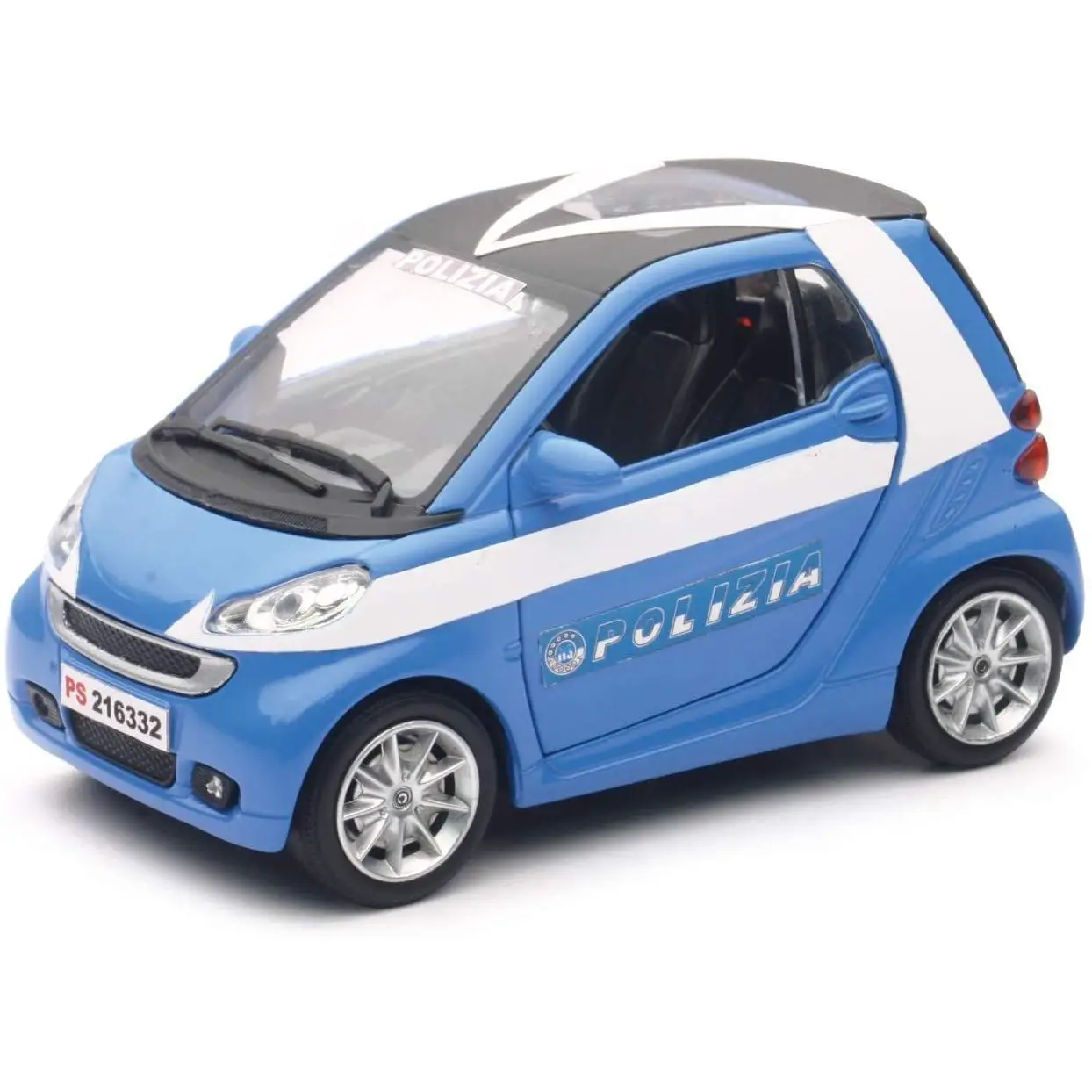 Auto 1:24 Smart Fortwo Polizia - diecast
