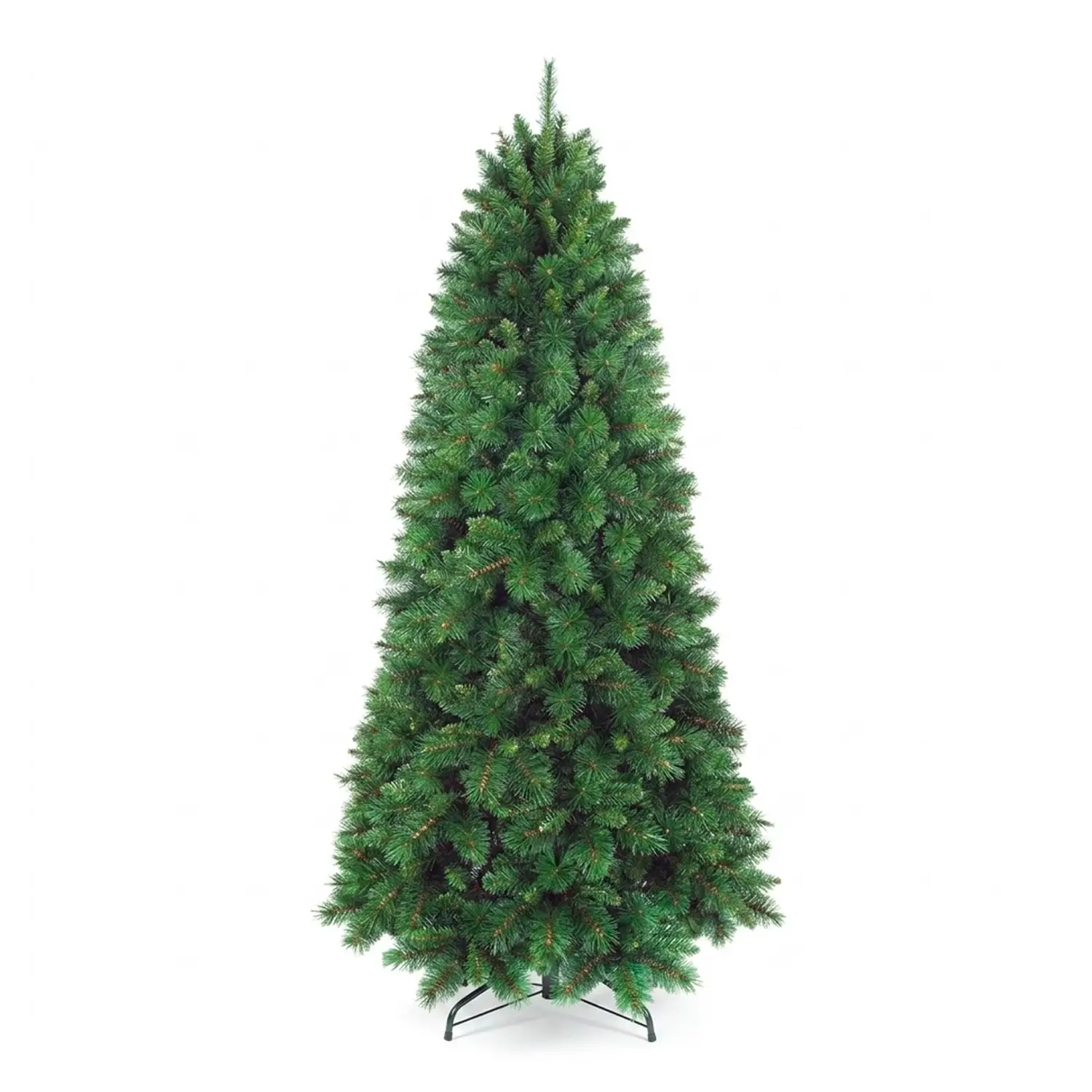 Albero di Natale Green Peak – 225 cm PVC per Interni Diametro alla Base 138 cm - alberi