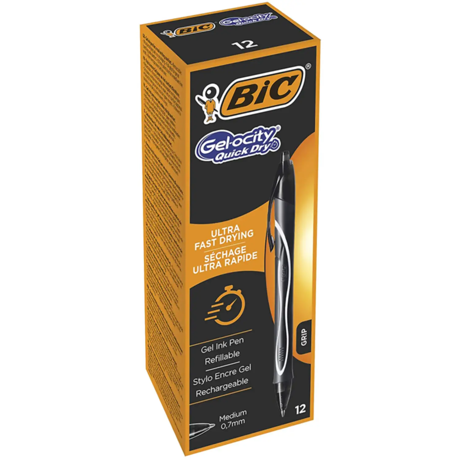 Penna BIC Gel-Ocity Quick Dry Nera - penne pennarelli ufficio