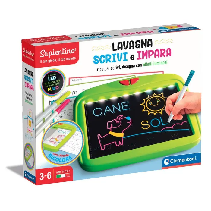 Sapientino Lavagna Scrivimpara New – Lavagna Luminosa con LED - sapientino