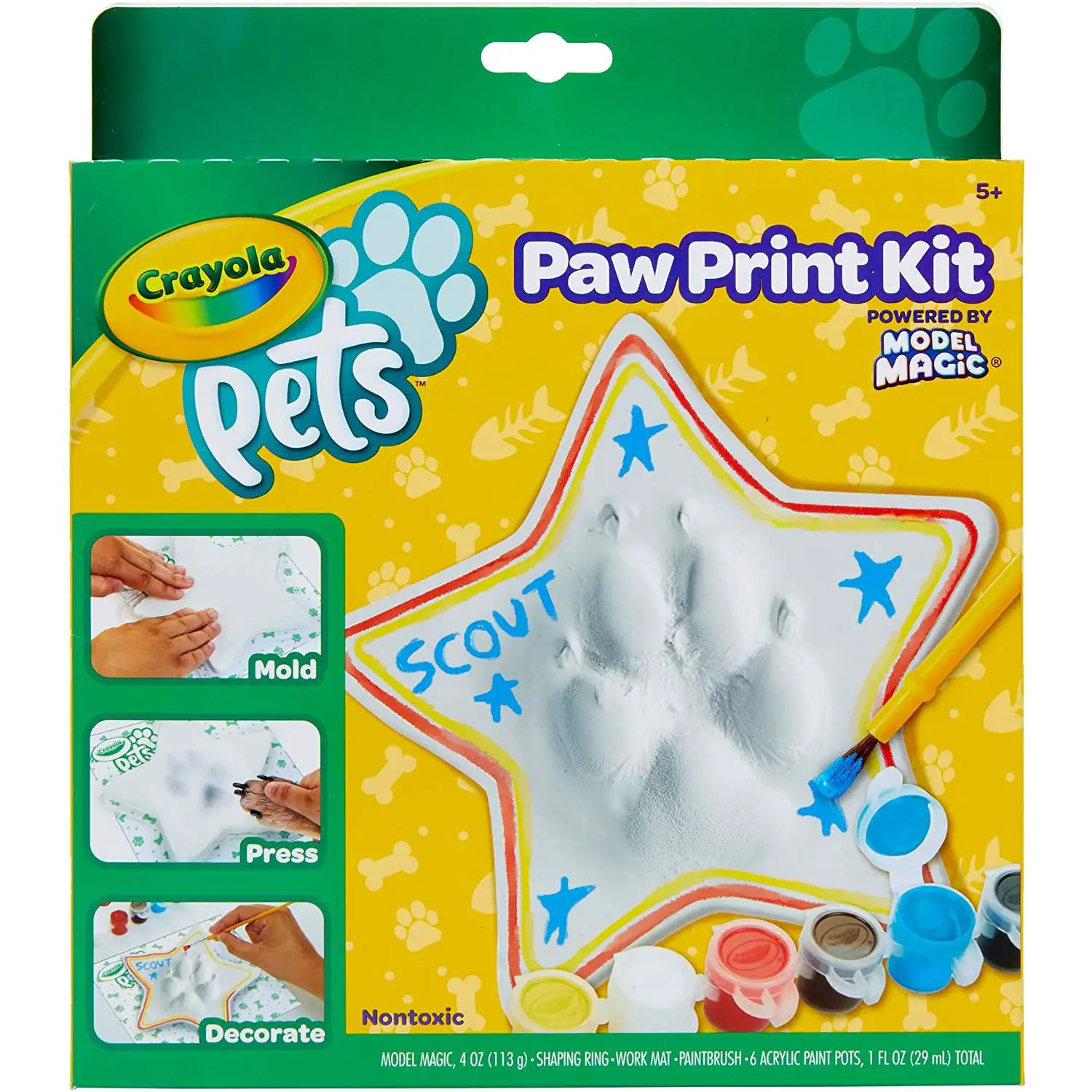 Crayola Pets Set Impronta Stella – Crea l’Arte con il Tuo Animale Domestico - creatività