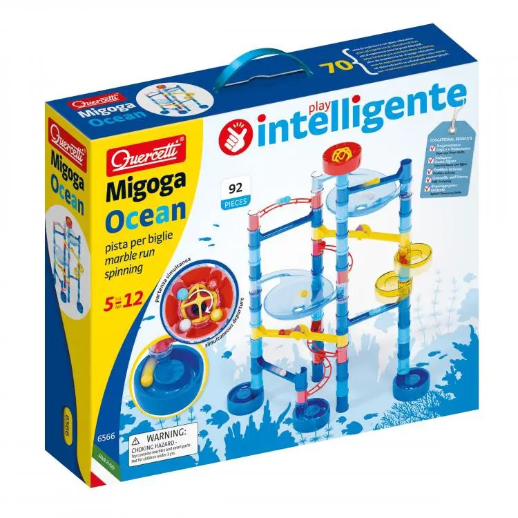 Migoga Ocean Spinning – Crea la tua Pista per Biglie a Tema Oceano - Giochi di Abilità