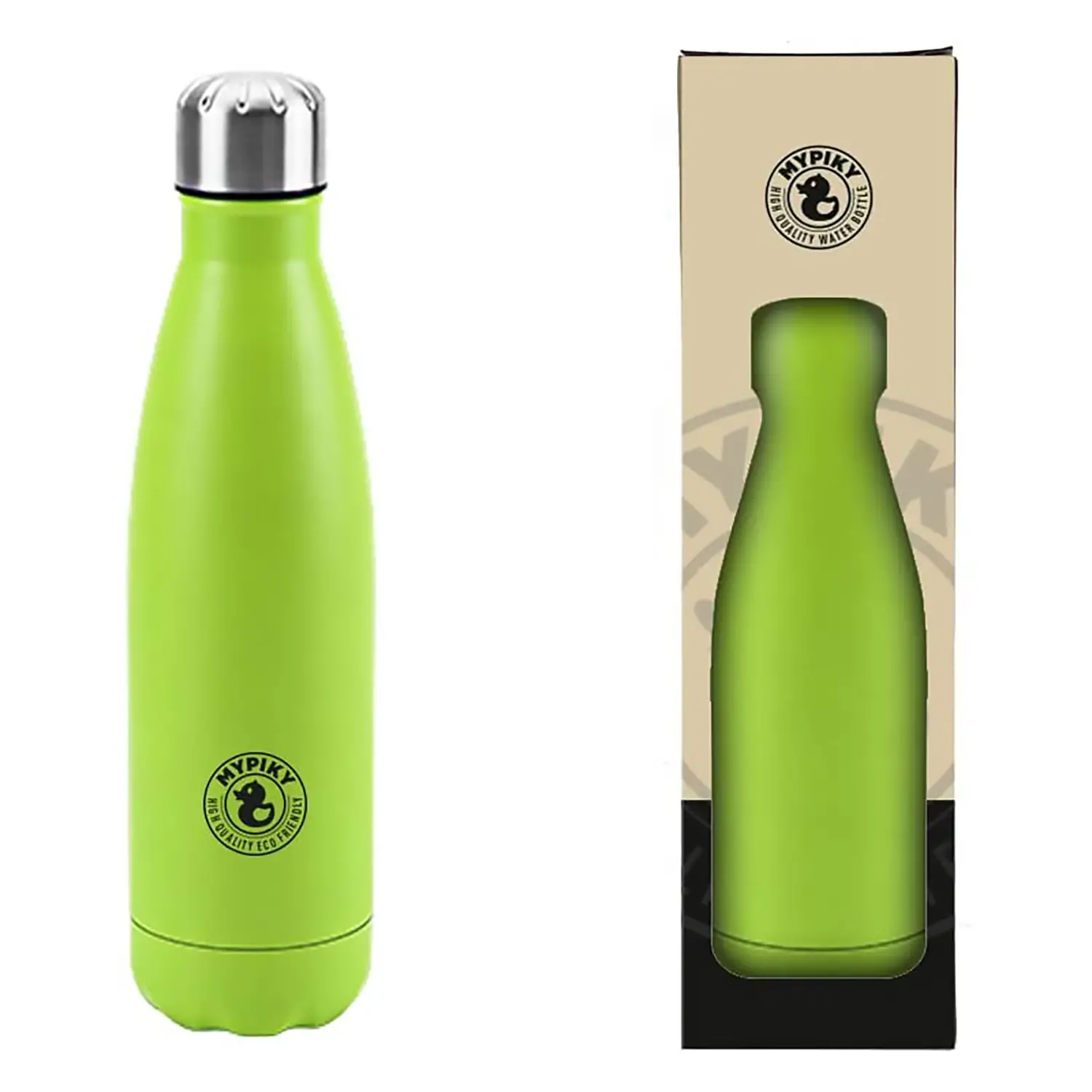 Borraccia Termica in Acciaio MYPIKY 500 ml – Verde Mela - borracce