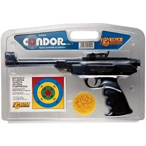 Pistola Giocattolo Condor Calibro 7 mm - Sparagommini Morbidi ad Aria Compressa - armi soldatini