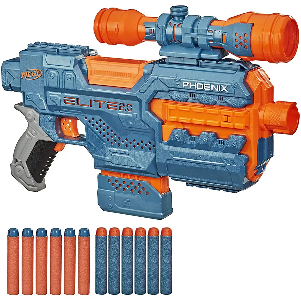 Nerf Elite 2.0 Phoenix CS-6 Blaster Motorizzato Personalizzabile - armi soldatini