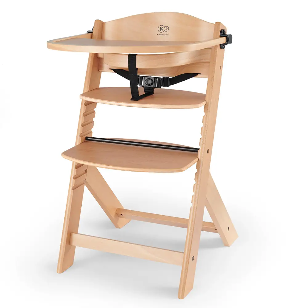 Seggiolone 3 in 1 Enock Kinderkraft – Legno Naturale - seggioloni