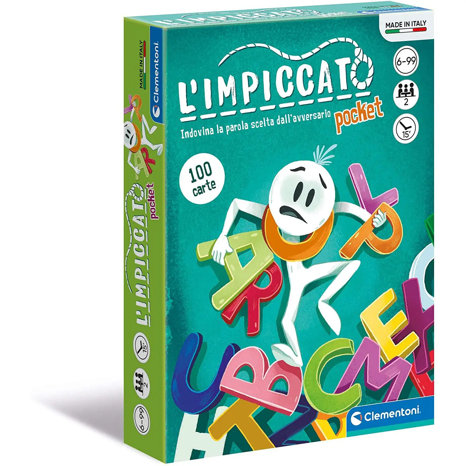 L’Impiccato Pocket – Gioco di Parole da Tavolo Compatto per Bambini e Famiglie - Giochi di società